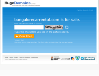 bangalorecarrental.com screenshot