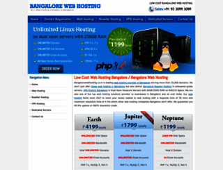 bangalorewebhosting.co.in screenshot