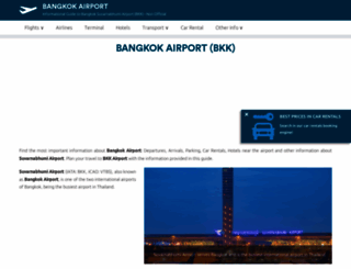 bangkok-airport.net screenshot