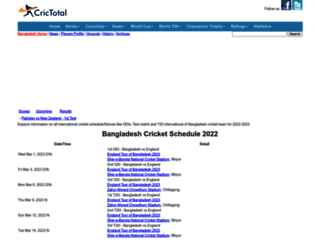 bangladesh.crictotal.com screenshot