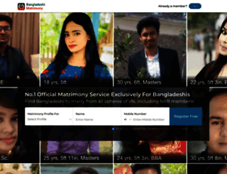 banglamatrimony.com screenshot