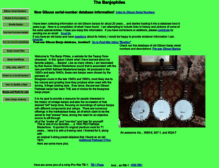 banjophiles.com screenshot