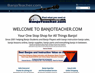 banjoteacher.com screenshot