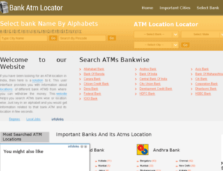 bankatmlocator.in screenshot