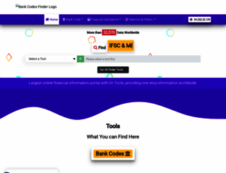 bankcodefinder.com screenshot
