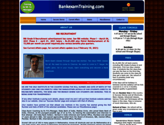 bankexamtraining.com screenshot