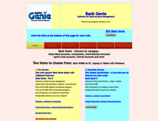 bankgenie.net screenshot