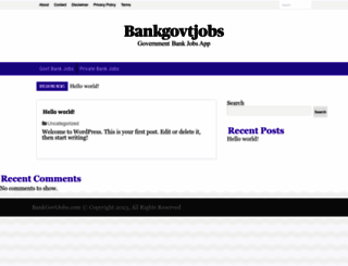 bankgovtjobs.com screenshot