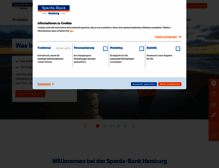 banking.sparda-bank-hamburg.de screenshot