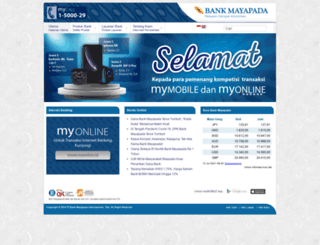 bankmayapada.com screenshot