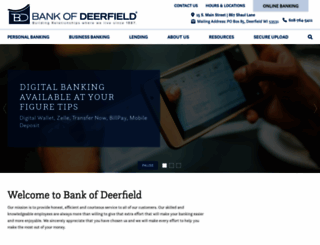 bankofdeerfield.com screenshot