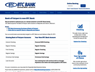 bankoffairport.com screenshot