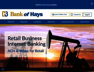 bankofhays.com screenshot