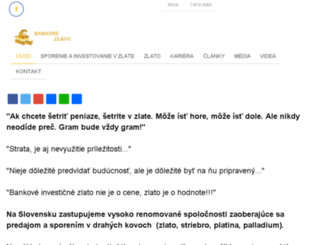 bankovezlato.sk screenshot