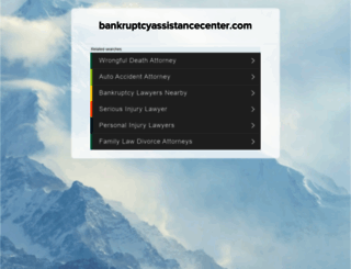 bankruptcyassistancecenter.com screenshot