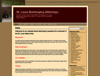 bankruptcyattorneystl.com screenshot