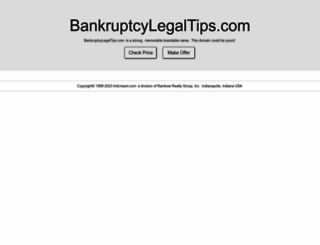 bankruptcylegaltips.com screenshot
