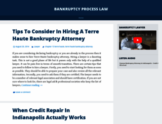 bankruptcyprocessinfo.wordpress.com screenshot
