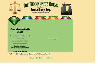 bankruptcyqueen.com screenshot