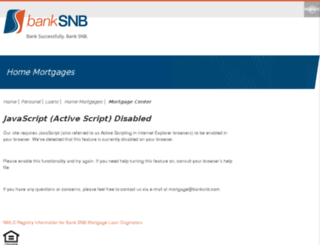 banksnb.mortgagewebcenter.com screenshot