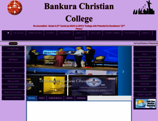 bankurachristiancollege.in screenshot