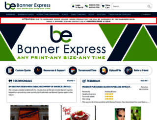 bannerexpress.com screenshot
