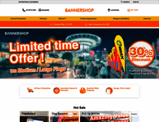 bannershop.com.au screenshot
