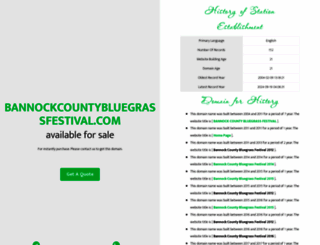 bannockcountybluegrassfestival.com screenshot