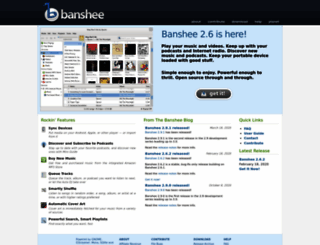 banshee-project.org screenshot