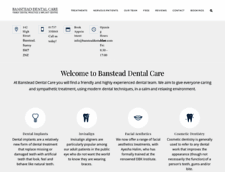 bansteaddentalcare.com screenshot