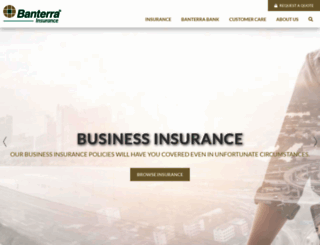 banterrainsurance.com screenshot