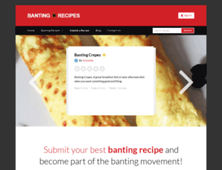 bantingrecipe.com screenshot