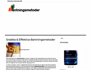 bantningsmetoder.se screenshot