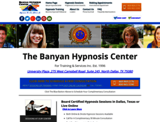banyanhypnosiscenter.com screenshot