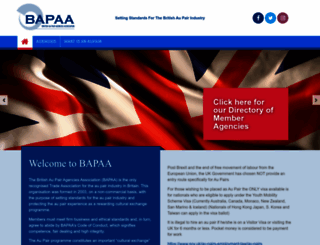 bapaa.org.uk screenshot