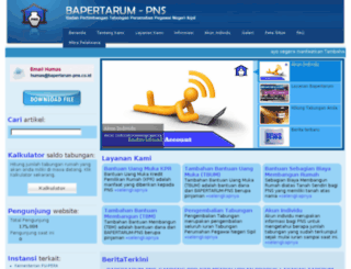 bapertarum-pns.co.id screenshot