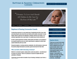 baptismcanada.ca screenshot