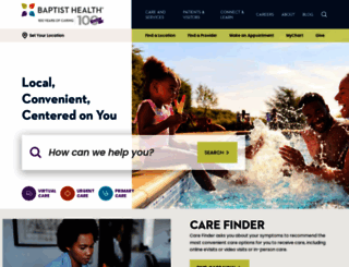 baptisthealth.com screenshot