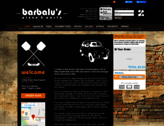 barbaluspizza.com.au screenshot