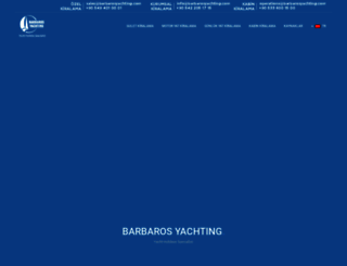 barbarosyachting.com.tr screenshot