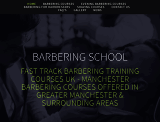 barberingschool.co.uk screenshot