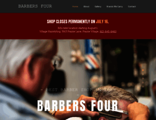 barbersfour.com screenshot