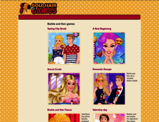 barbie-and-ken.goldhairgames.com screenshot