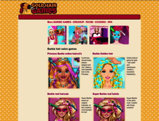 barbie-hair-salon.goldhairgames.com screenshot