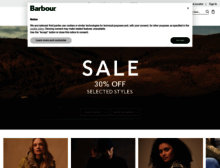 barbourinternational.co.uk screenshot