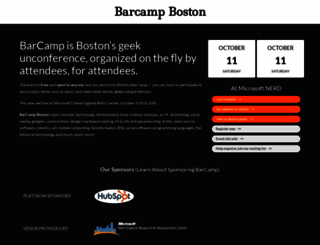 barcampboston.org screenshot