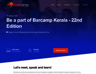 barcampkerala.org screenshot