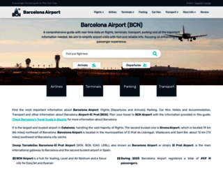barcelona-airport.com screenshot