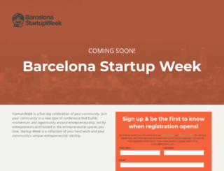 barcelona.startupweek.co screenshot