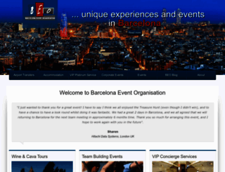 barcelonaeventorganisation.com screenshot